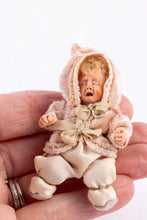 Load image into Gallery viewer, Gudrun Kolenda Little Baby in Wooden Sled / Sleigh Winter