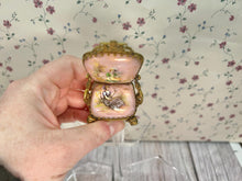 Load image into Gallery viewer, Artisan Made Pearl Finish Chair with Pink Cushions and Hand Painted 18th Century Women French Versailles Boudoir