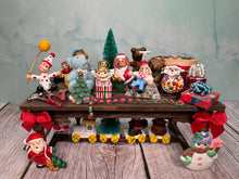 Load image into Gallery viewer, Dollhouse Miniature  ~ Artisan Handmade OOAK Decorated Santa's Workshop Christmas Table