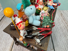Load image into Gallery viewer, Dollhouse Miniature  ~ Artisan Handmade OOAK Decorated Santa's Workshop Christmas Table