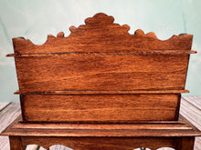 Load image into Gallery viewer, Vintage Artisan EL 1986 Signed Handmade OOAK Desk With Hand Painted Flowers