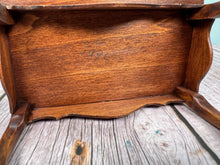 Load image into Gallery viewer, Vintage Artisan EL 1986 Signed Handmade OOAK Desk With Hand Painted Flowers