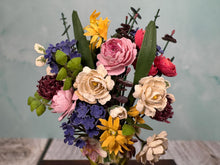 Load image into Gallery viewer, Veronique Cornish Porcelain Butterfly Vase With Artisan Handmade Flower Bouquet