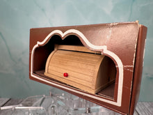Load image into Gallery viewer, Vintage Bodo Hennig Wooden Bread Bin New Made In West Germany
