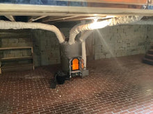 Load image into Gallery viewer, Large White Dollhouse By Jimmy Landers With Furniture And Landscaping