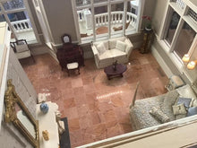 Load image into Gallery viewer, Large White Dollhouse By Jimmy Landers With Furniture And Landscaping