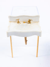 Load image into Gallery viewer, 24k Gold Bathroom Set by F.W. Koch, Porcelain 3 Piece Bath Set