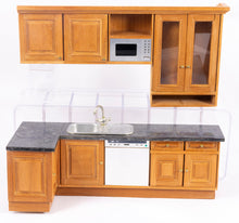 Load image into Gallery viewer, Wonderful Kitchen with Faux Granite & Aga Stove with Wooden Cabinetry