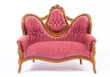 Load image into Gallery viewer, Handmade Leonetta Victorian Sofa & Chair Set with Ottoman
