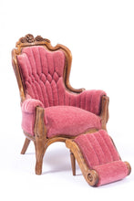Load image into Gallery viewer, Handmade Leonetta Victorian Sofa & Chair Set with Ottoman