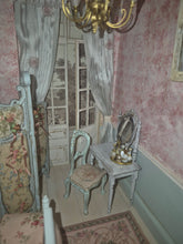 Load image into Gallery viewer, Handmade Fully Furnished French Provincial Pink Bedroom Roombox