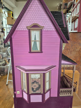 Load image into Gallery viewer, Purple 3-Story, 6 Room Victorian Dollhouse *Pre-Owned*