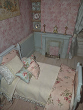Load image into Gallery viewer, Handmade Fully Furnished French Provincial Pink Bedroom Roombox