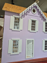 Load image into Gallery viewer, "Lemon Twist" Purple Handmade Dollhouse