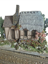 Load image into Gallery viewer, 1:48 Scale ~ Bill Lankford Whimsical Cottage Dollhouse Opens Up – On Spinning Display