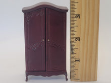 Load image into Gallery viewer, Dollhouse Miniature ~ 1:24 Scale, Taylor Jade Bed and Bespaq Wardrobe 3pc Bedroom Set