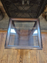 Load image into Gallery viewer, Cute Brown Glass Cabinet with Metal Accents