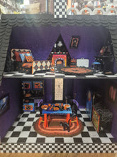 Load image into Gallery viewer, Purple Halloween House w/ Furniture *Pre-Owned*