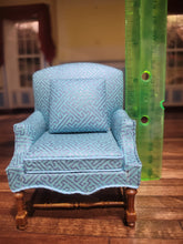 Load image into Gallery viewer, 3pc Blue Aztec Style Pattern Living Room Set by JBM