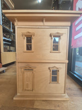 Load image into Gallery viewer, 2 Room Front Opening Dollhouse Unfinished