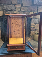 Load image into Gallery viewer, Tall Wooden Doll Case w/ Pull-out Jewelry Box