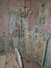 Load image into Gallery viewer, Handmade Fully Furnished French Provincial Pink Bedroom Roombox