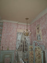Load image into Gallery viewer, Handmade Fully Furnished French Provincial Pink Bedroom Roombox