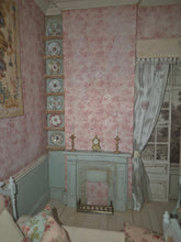 Load image into Gallery viewer, Handmade Fully Furnished French Provincial Pink Bedroom Roombox