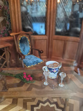Load image into Gallery viewer, Furnished Handmade Roombox with Gorgeous Flooring and Stained Glass Windows