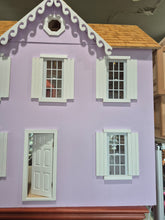 Load image into Gallery viewer, "Lemon Twist" Purple Handmade Dollhouse