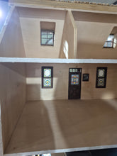 Load image into Gallery viewer, Irish Cottage with Thatched Roof & Stained Glass-Style Windows