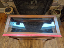 Load image into Gallery viewer, Vintage Wood & Glass Display Table / Curio Cabinet