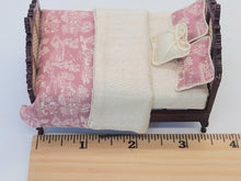 Load image into Gallery viewer, Dollhouse Miniature ~ 1:24 Scale, Taylor Jade Bed and Bespaq Wardrobe 3pc Bedroom Set