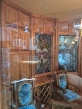Load image into Gallery viewer, Furnished Handmade Roombox with Gorgeous Flooring and Stained Glass Windows