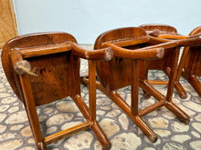 Load image into Gallery viewer, Dollhouse Miniature ~ Vintage 1976 Artisan Altridge Signed Handmade 5 Piece Kitchen Table & Chairs Set