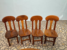 Load image into Gallery viewer, Dollhouse Miniature ~ Vintage 1976 Artisan Altridge Signed Handmade 5 Piece Kitchen Table & Chairs Set