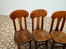 Load image into Gallery viewer, Dollhouse Miniature ~ Vintage 1976 Artisan Altridge Signed Handmade 5 Piece Kitchen Table & Chairs Set