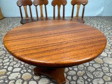 Load image into Gallery viewer, Dollhouse Miniature ~ Vintage 1976 Artisan Altridge Signed Handmade 5 Piece Kitchen Table & Chairs Set