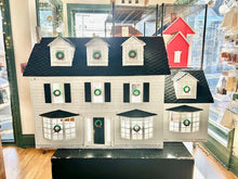 Load image into Gallery viewer, White Colonial Dollhouse With Cedar Shakes Siding