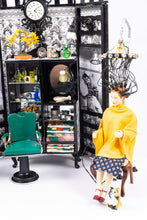 Load image into Gallery viewer, Wonderful Old Fashioned Hair Setting with Doll in Curlers - Great Piece - From Smith Estate