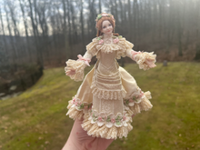 Load image into Gallery viewer, Beautiful Elegant Lady Doll in Off White Lace Ballgown - Ursula Sauerberg Estate