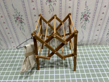 Load image into Gallery viewer, Folding Wooden Clothes Rack
