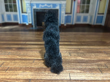 Load image into Gallery viewer, Artisan Made Black Poodle Dog Sitting Down
