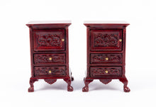 Load image into Gallery viewer, 9 Piece Bedroom Set with Brass Canopy Bed and Pink Linens
