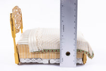 Load image into Gallery viewer, Small Gold Painted Twin Bed
