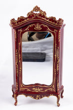 Load image into Gallery viewer, 6 Piece Bespaq Mahogany and Gold Trimmed Bedroom Set
