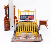 Load image into Gallery viewer, 4 Piece Bedroom Set with Brass Bed and Bespaq Furniture
