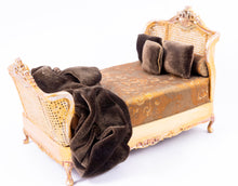 Load image into Gallery viewer, 4 Piece Bedroom Set with Gold Painted Bed
