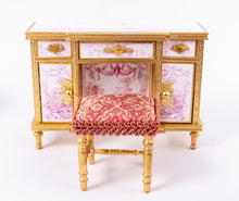 Load image into Gallery viewer, 6 Piece Red &amp; Gold Bedroom Set
