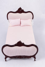Load image into Gallery viewer, 4 Piece Dark Mahogany Bedroom Set with Pink Bed
